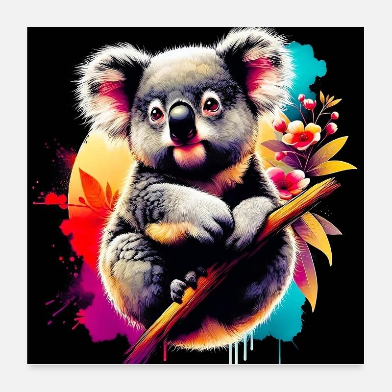 Koala Poster 60x60 cm
