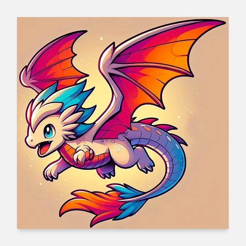 dragon Poster 60 x 60 cm