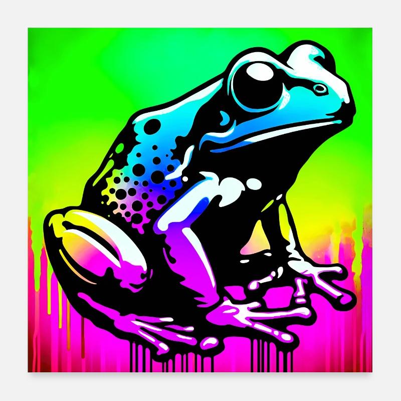 frog Poster 24" x 24" (60x60 cm)