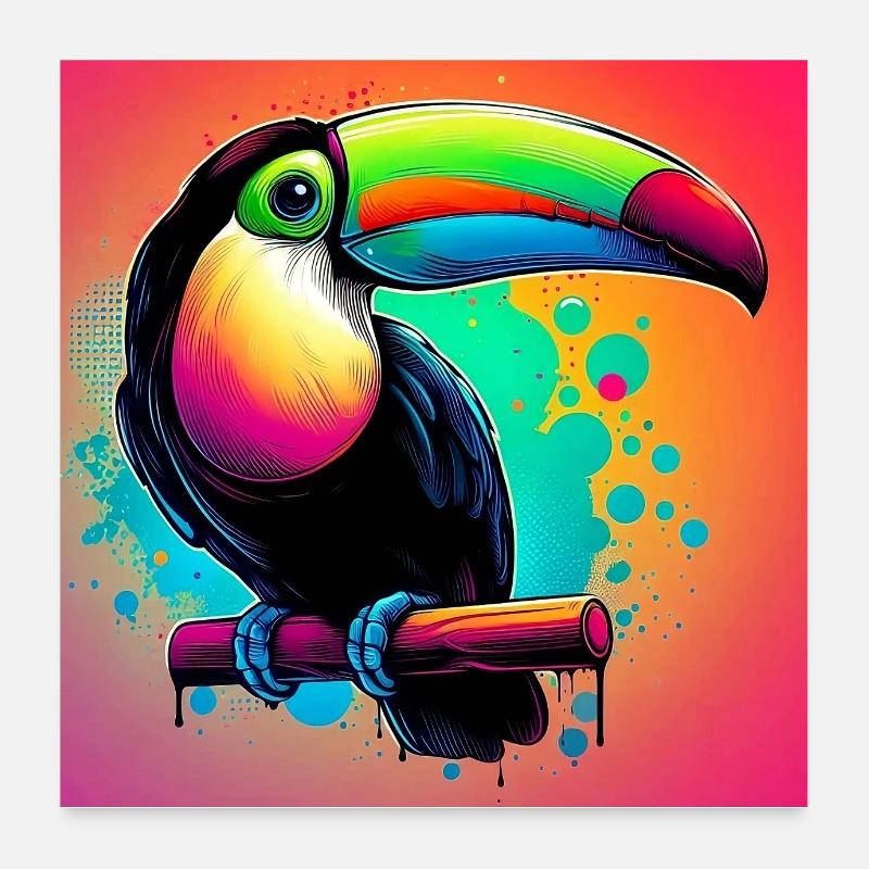 Tukan Poster 60x60 cm