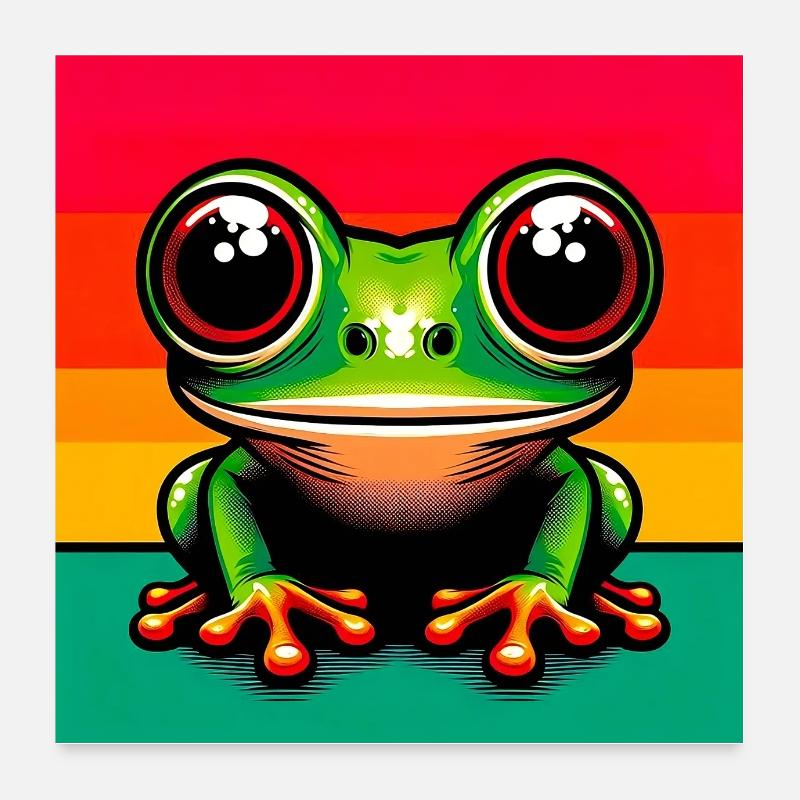 frog Poster 24" x 24" (60x60 cm)