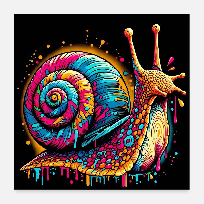 Escargot Poster 60 x 60 cm