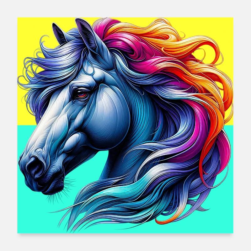 cheval Poster 60 x 60 cm