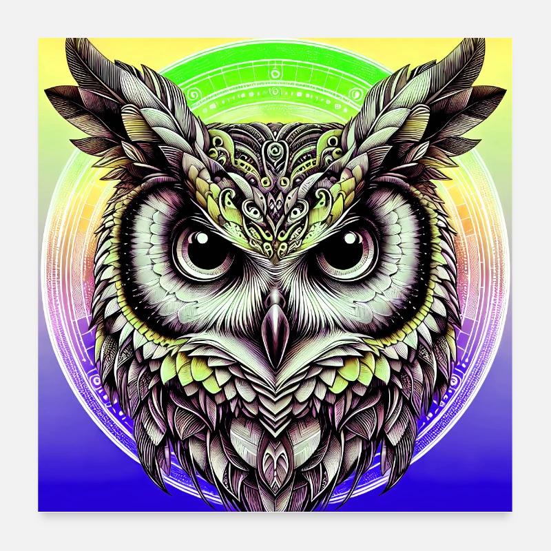 owl Poster 24" x 24" (60x60 cm)