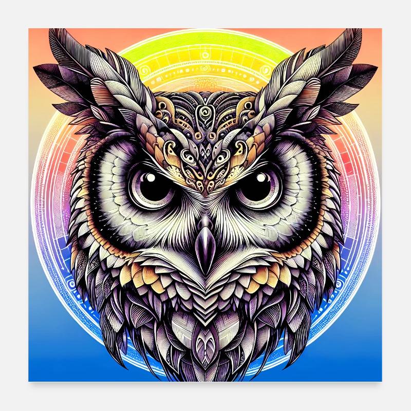 owl Poster 24" x 24" (60x60 cm)