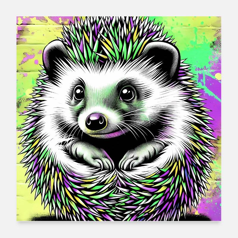 Igel Poster 60x60 cm