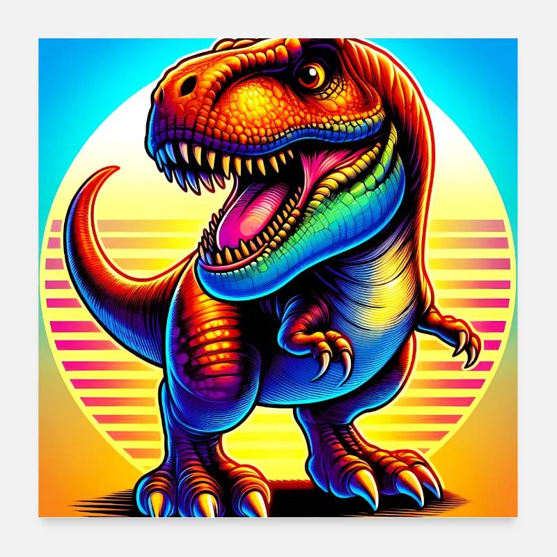 dinosaur Poster 24" x 24" (60x60 cm)