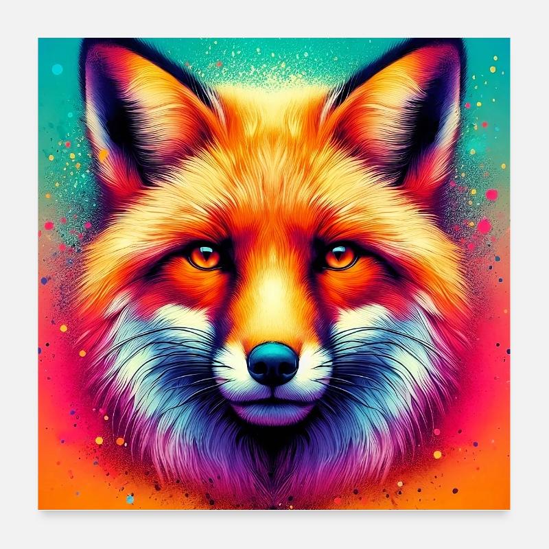 fox Poster 24" x 24" (60x60 cm)