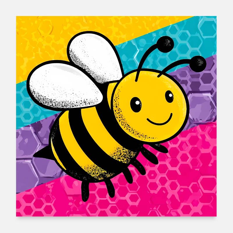 Biene Poster 60x60 cm