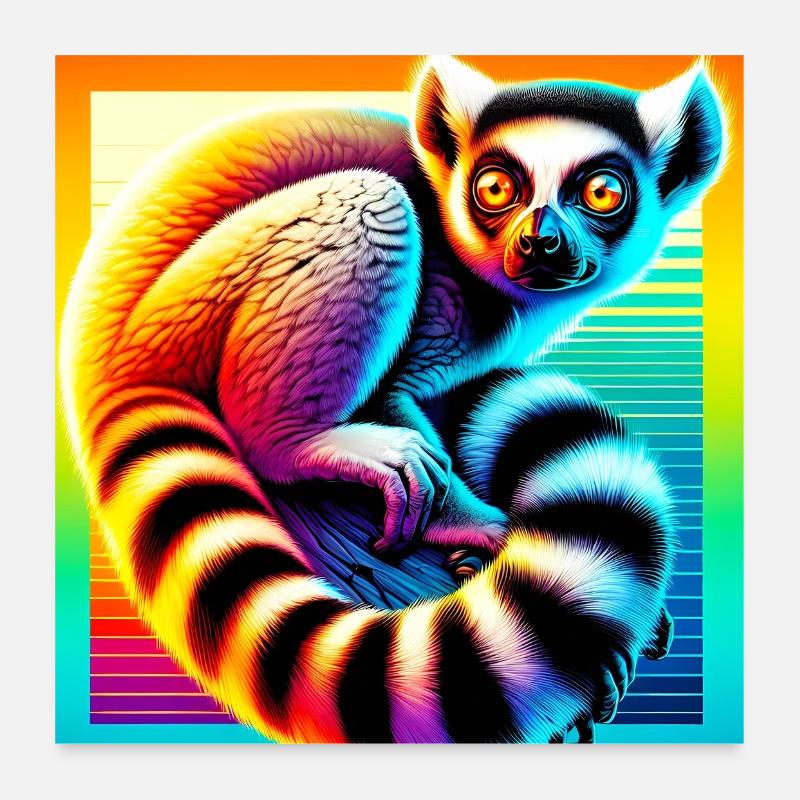Lemur Poster 60x60 cm