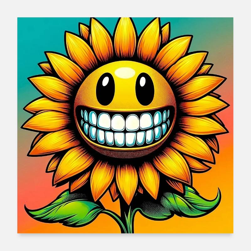 Sunflower Poster 24" x 24" (60x60 cm)