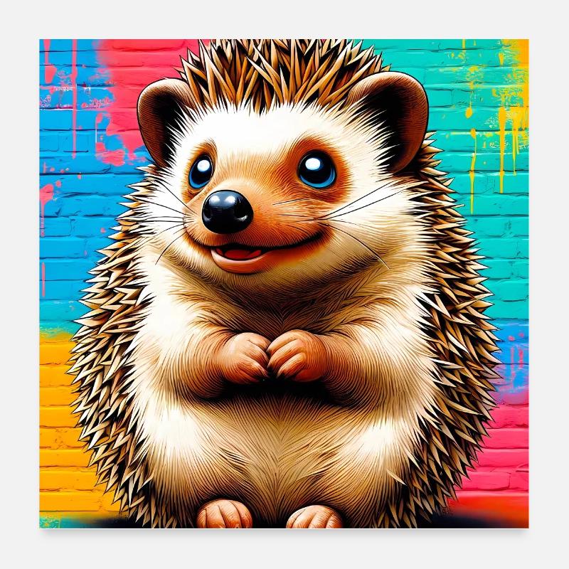 Igel Poster 60x60 cm