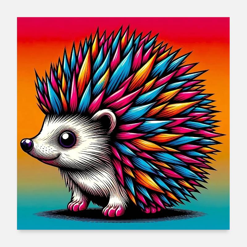 Igel Poster 60x60 cm