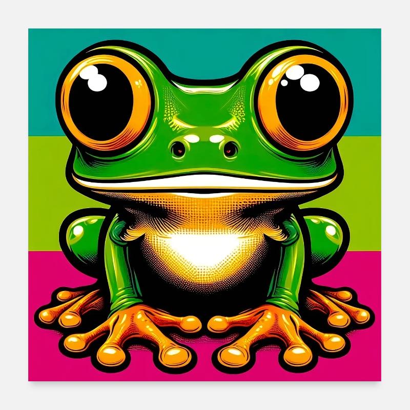 frog Poster 24" x 24" (60x60 cm)