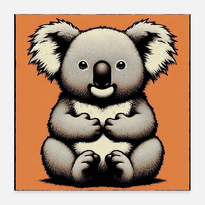 Koala Poster 24" x 24" (60x60 cm)