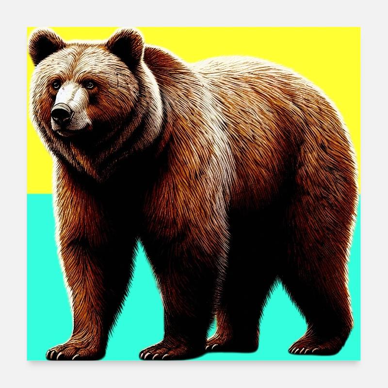 bear Poster 24" x 24" (60x60 cm)