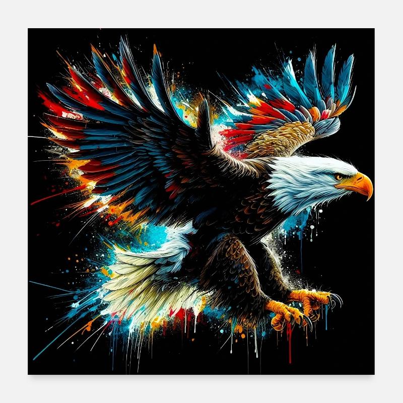 Adler Poster 60x60 cm