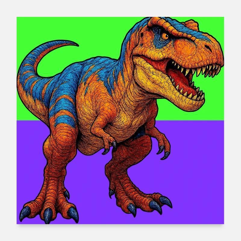 Dinosaurier Poster 60x60 cm