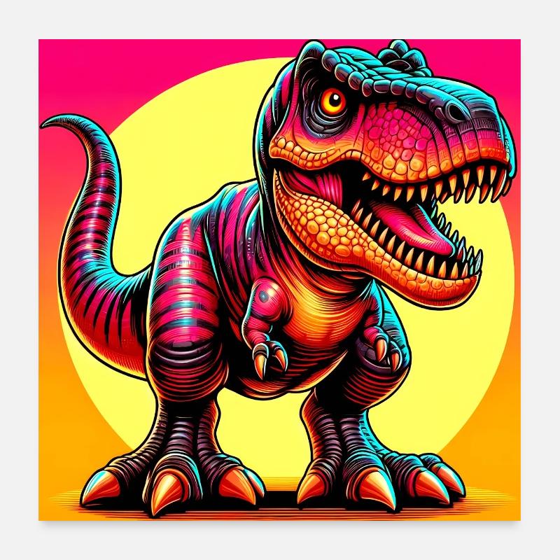 dinosaure Poster 60 x 60 cm