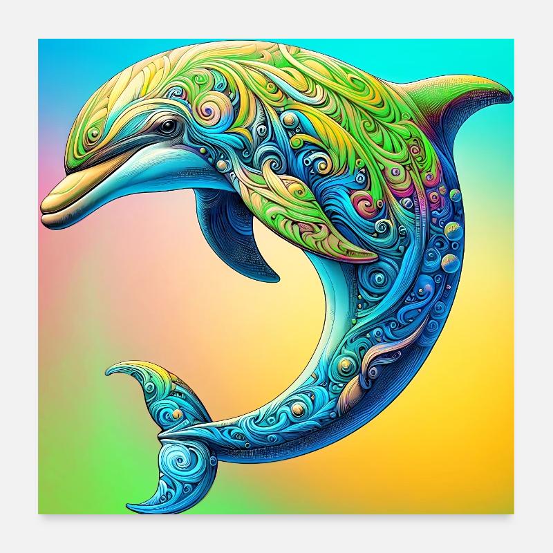 dauphin Poster 60 x 60 cm