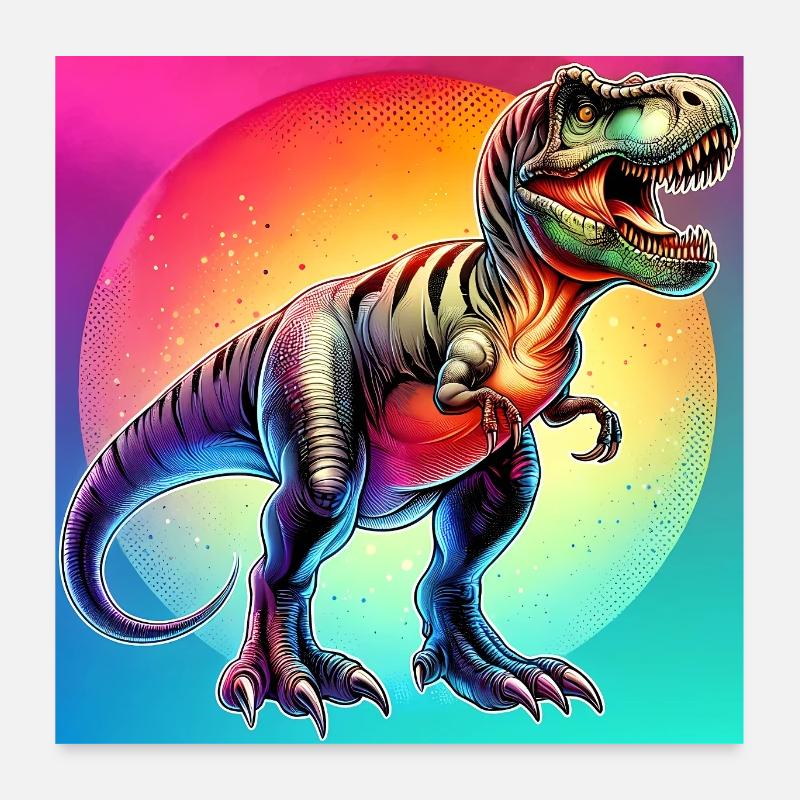 dinosaur Poster 24" x 24" (60x60 cm)