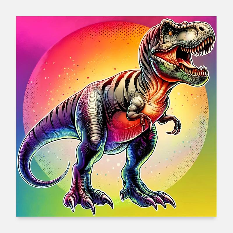 Dinosaurier Poster 60x60 cm