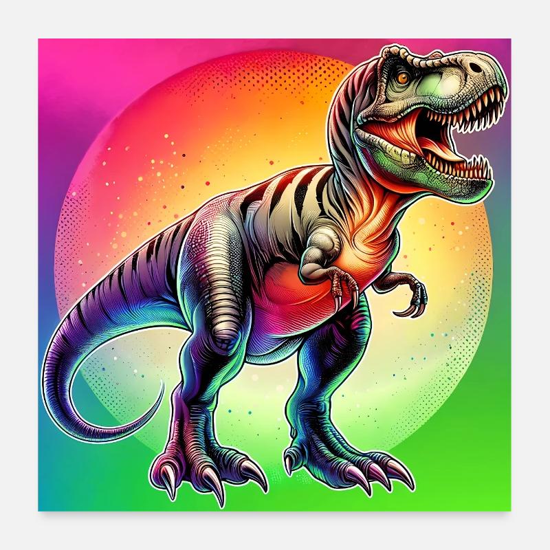 dinosaur Poster 24" x 24" (60x60 cm)