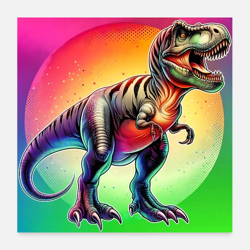 dinosaure Poster 60 x 60 cm