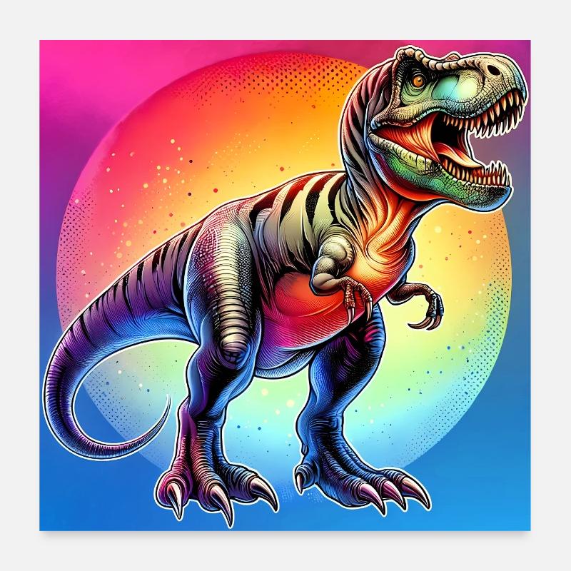 dinosaure Poster 60 x 60 cm