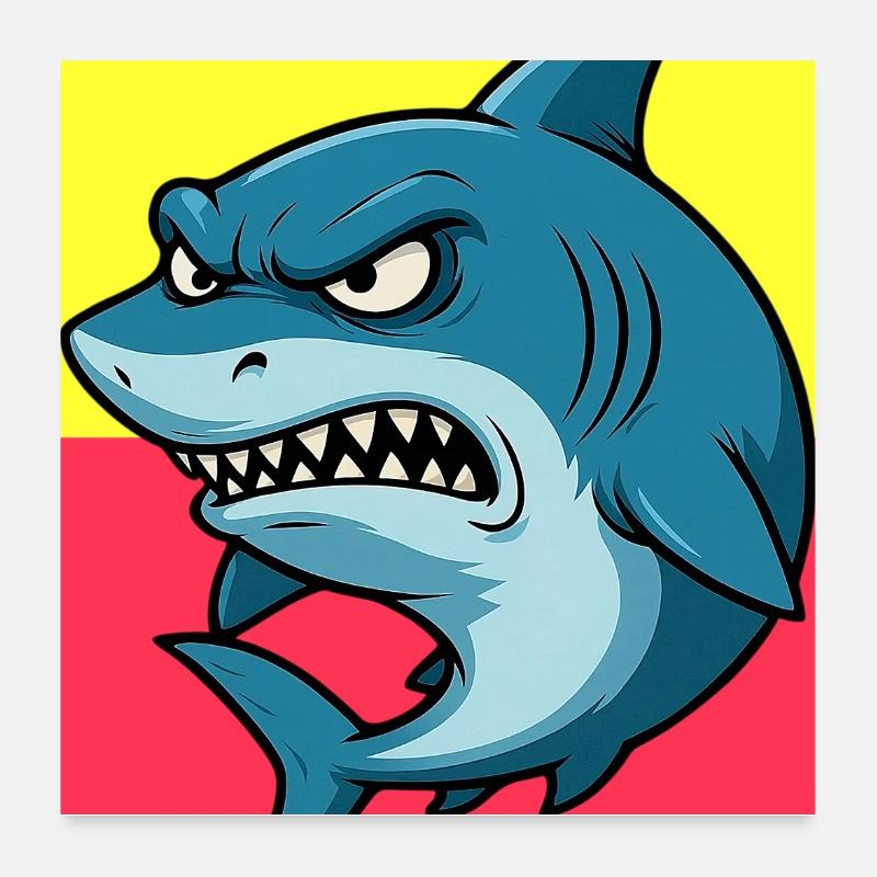 Shark Poster 24" x 24" (60x60 cm)