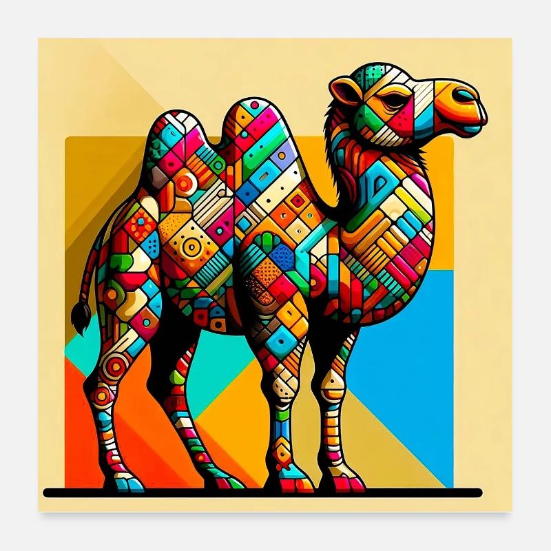 Kamel Poster 60x60 cm