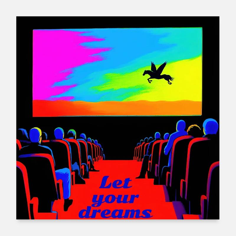 Visions de rêve Poster 60 x 60 cm