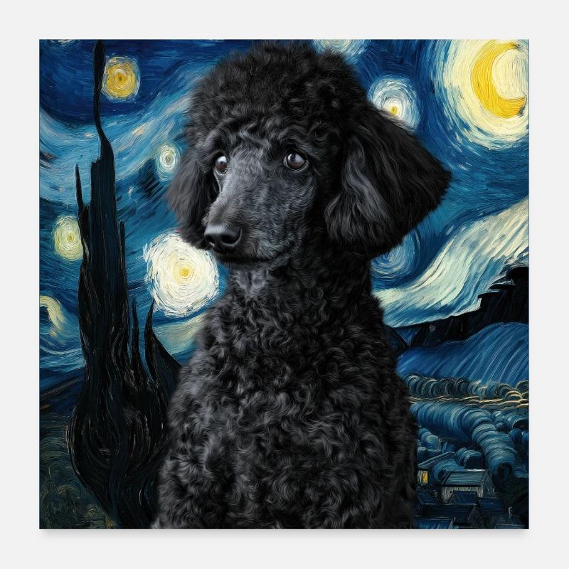Poodle Poster 24" x 24" (60x60 cm)