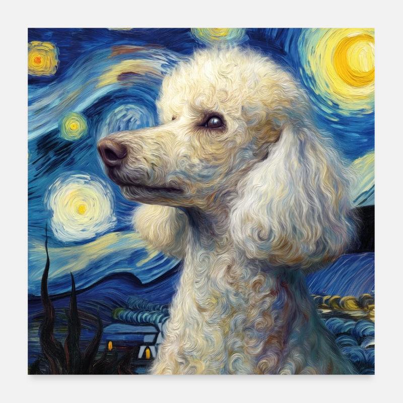 Poodle Poster 24" x 24" (60x60 cm)