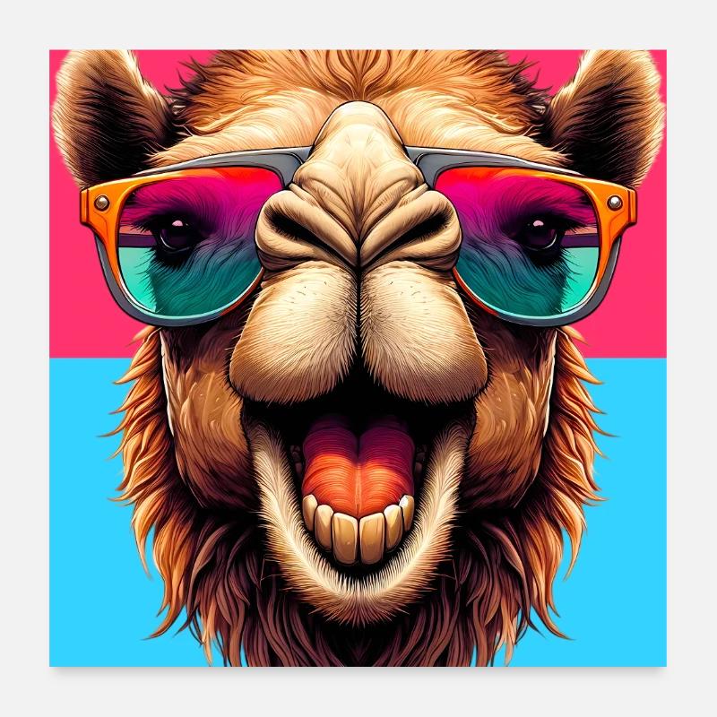 Kamel Poster 60x60 cm