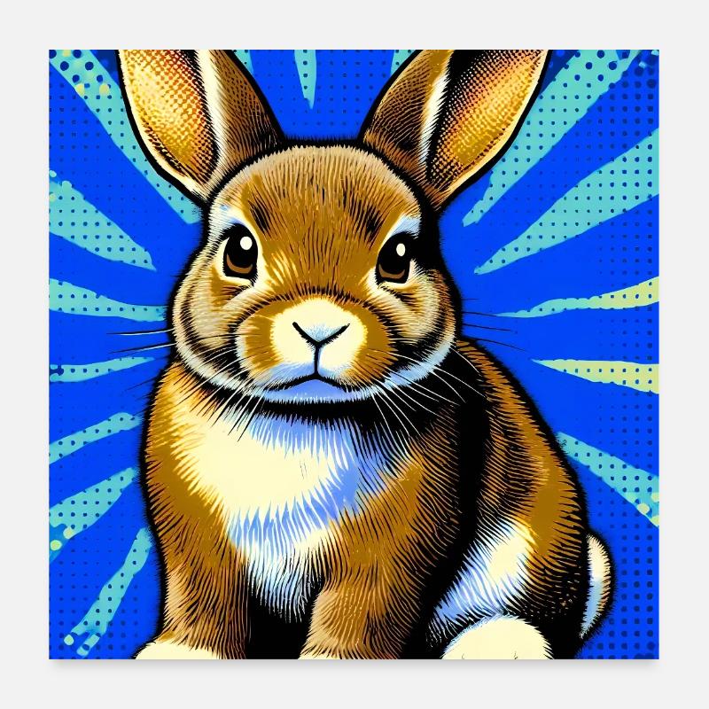 lapin Poster 60 x 60 cm
