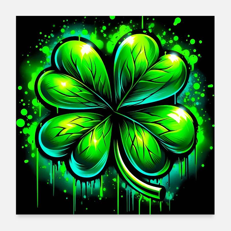 Four-leaf clover Poster 24" x 24" (60x60 cm)