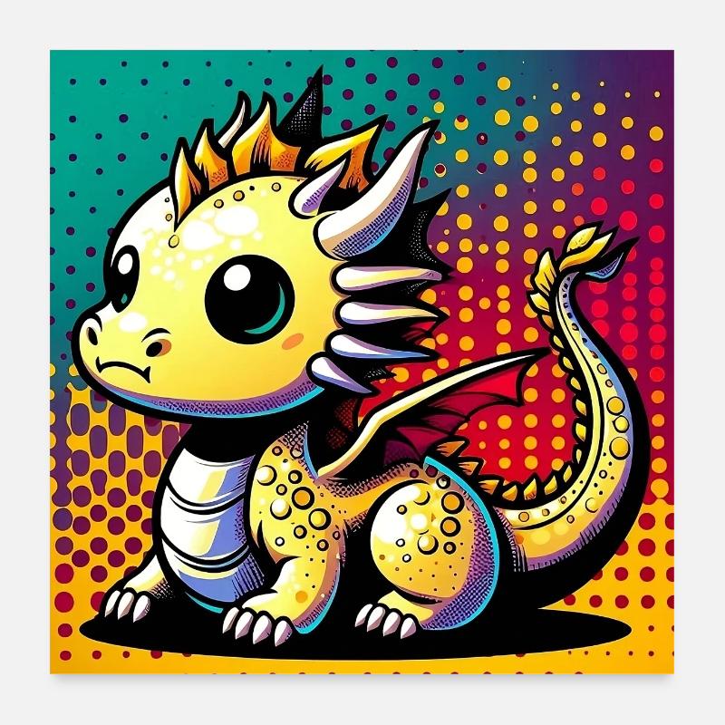 dragon Poster 24" x 24" (60x60 cm)