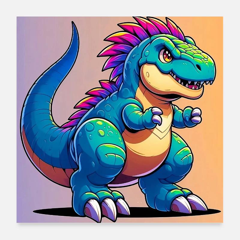 dinosaur Poster 24" x 24" (60x60 cm)
