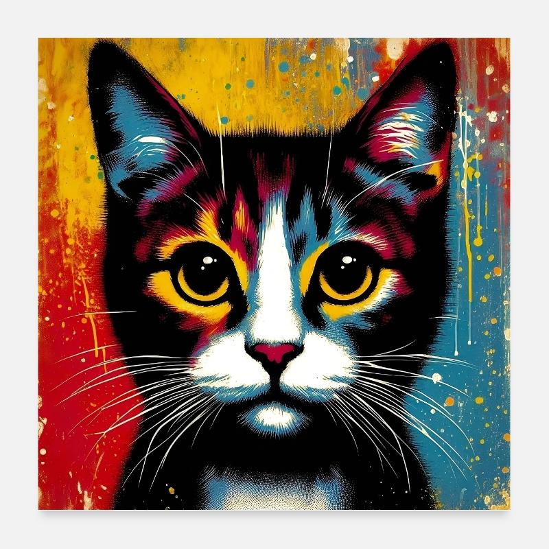 chat Poster 60 x 60 cm