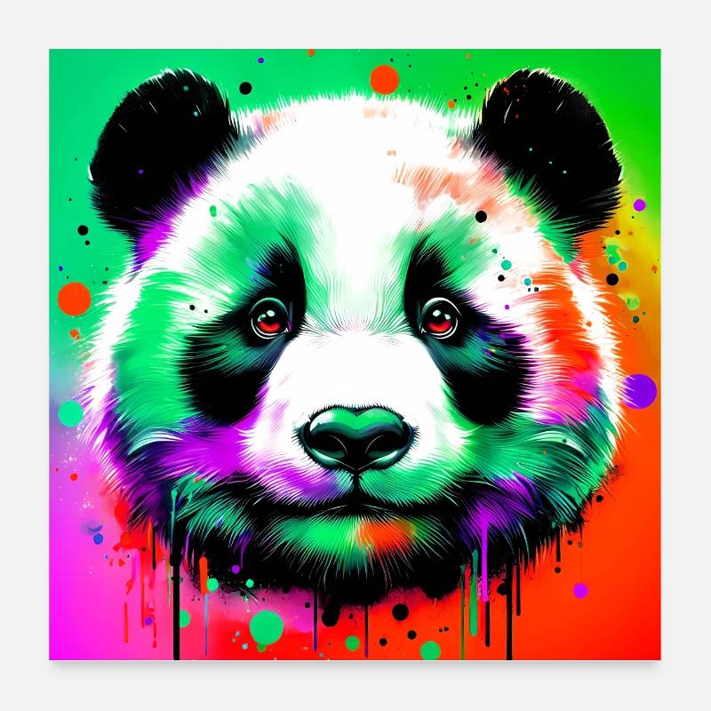 Panda Poster 60x60 cm