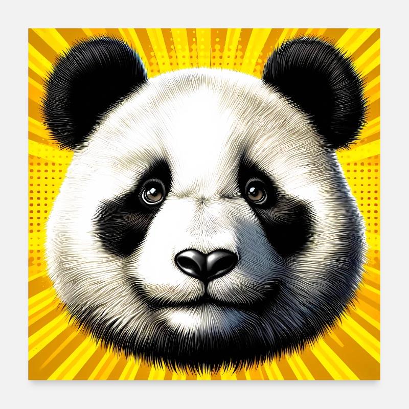 panda Poster 60 x 60 cm