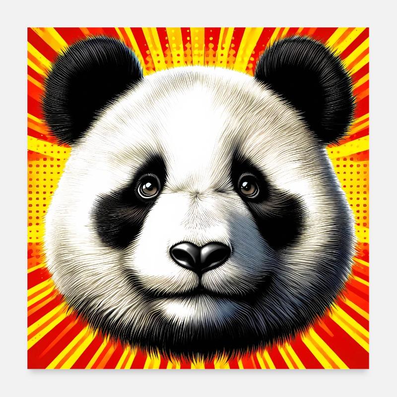 panda Poster 60 x 60 cm