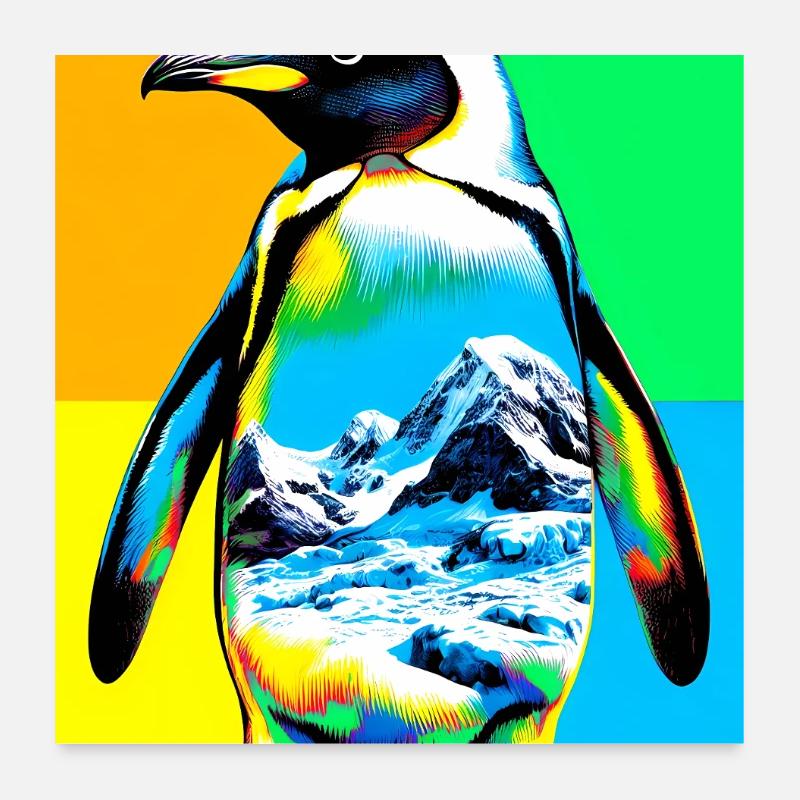 penguin Poster 24" x 24" (60x60 cm)