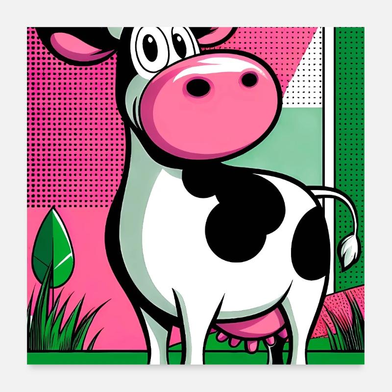 cow Poster 24" x 24" (60x60 cm)