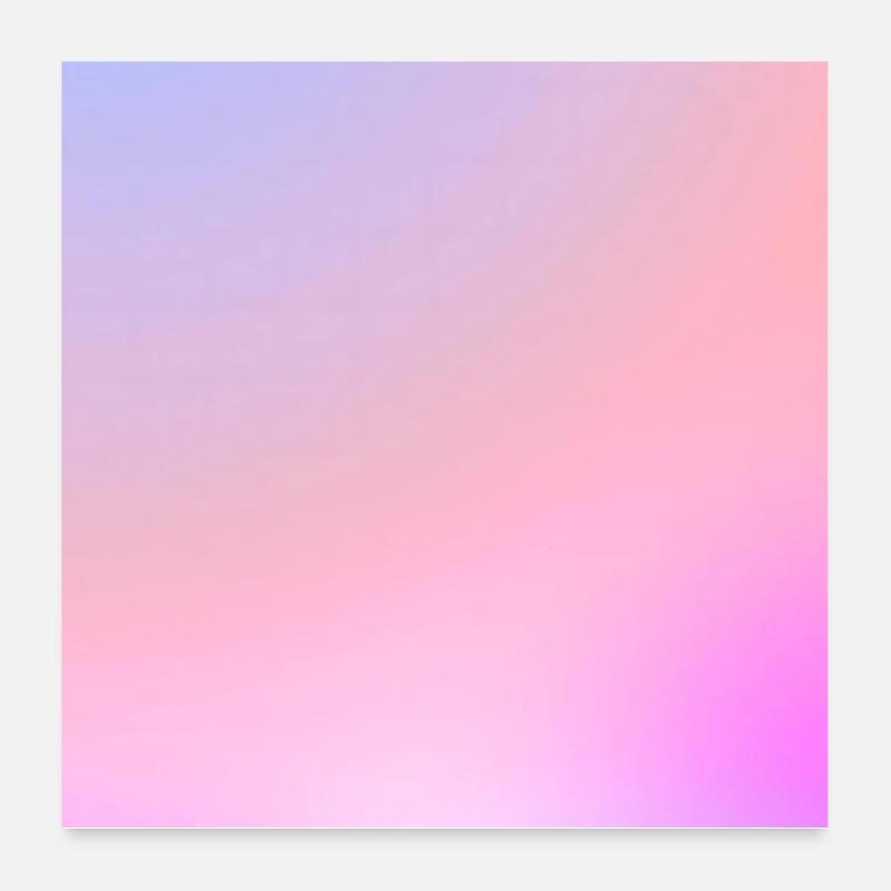 Dreamy Cotton Candy Pastel Gradient Poster 24" x 24" (60x60 cm)