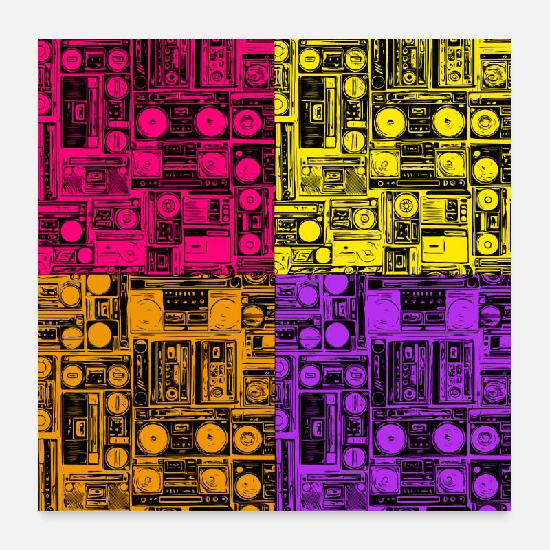 Music forever! Poster 24" x 24" (60x60 cm)