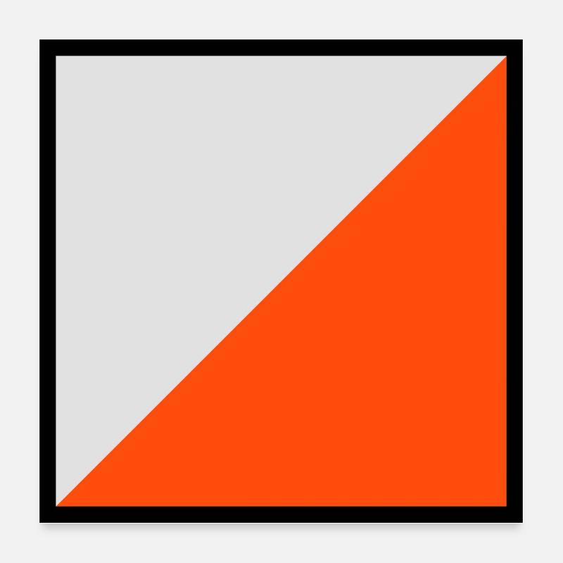 Orientierung Bildschirm Poster 60x60 cm