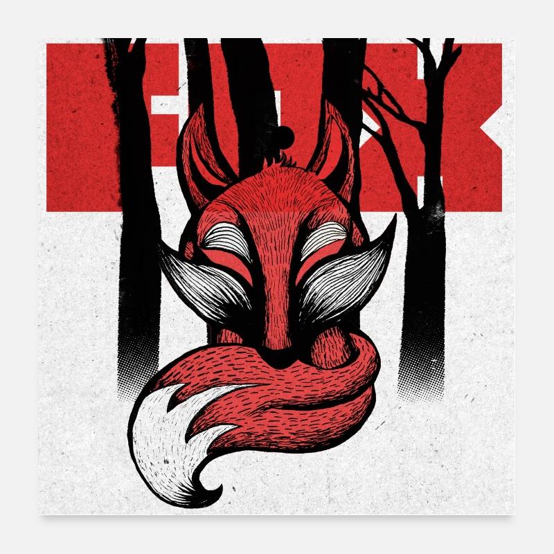 Fuchs Poster 60x60 cm