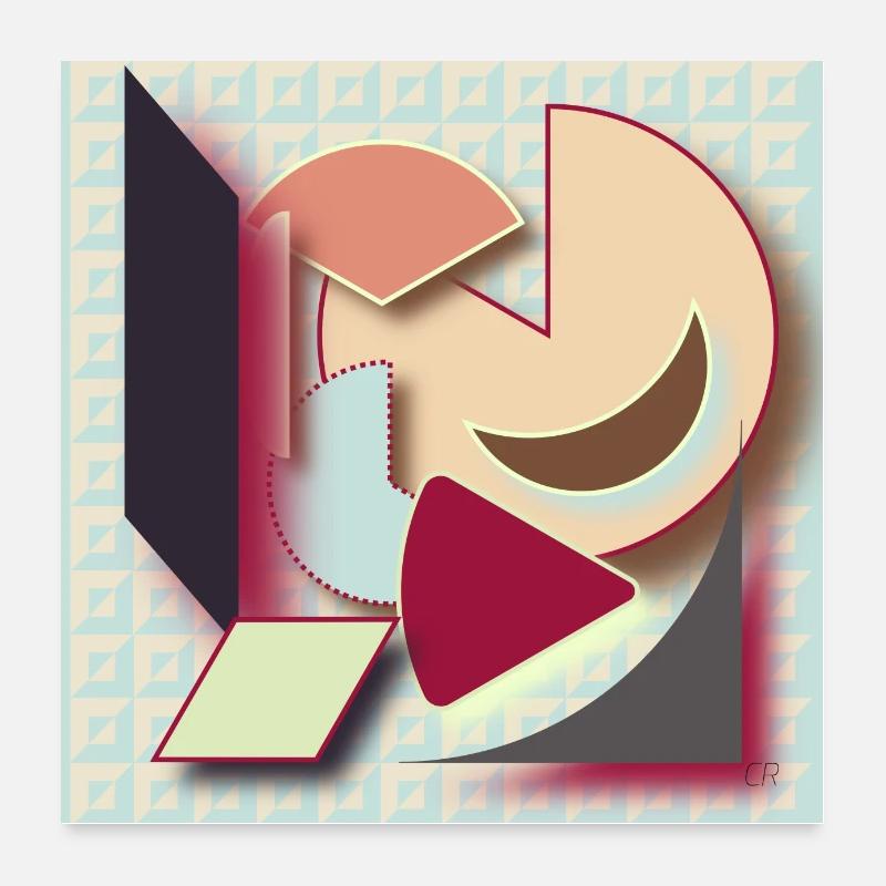 Art graphique Poster 60 x 60 cm